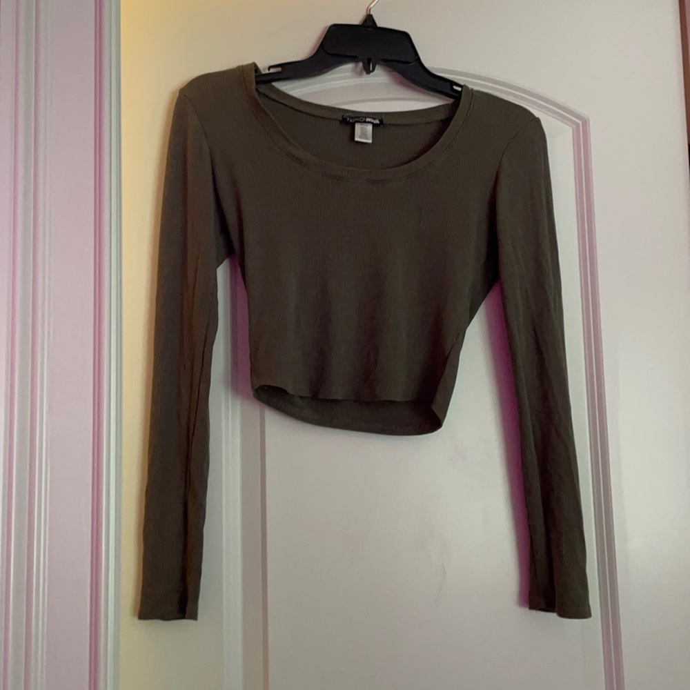 Fashion Nova army green top